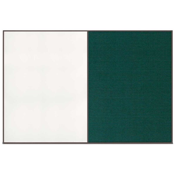 Enclosed Corkboard, 1 Door, 72"x36", 4" Fra